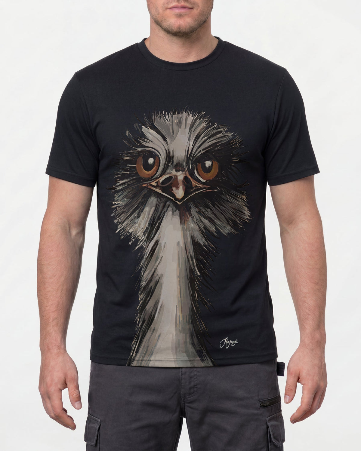 e.s. T-Shirt cotton stretch signature
