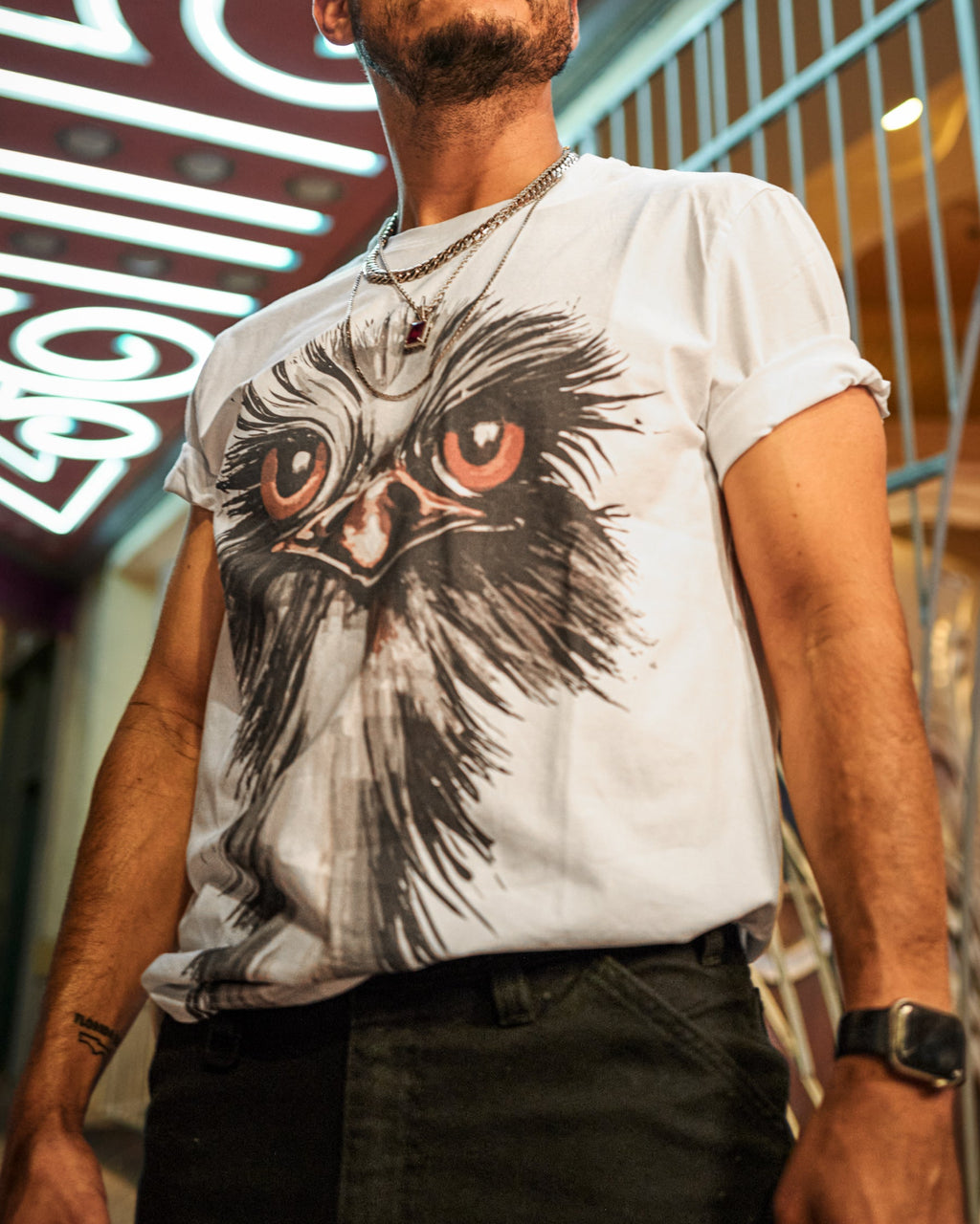 e.s. T-Shirt cotton stretch signature