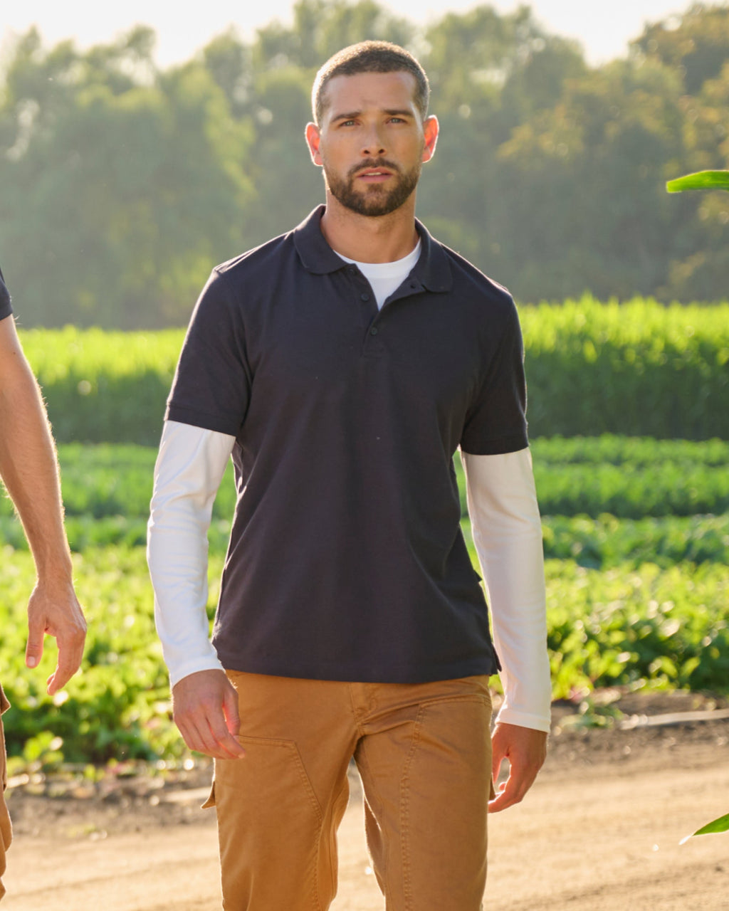 Cotton stretch Polo Shirt