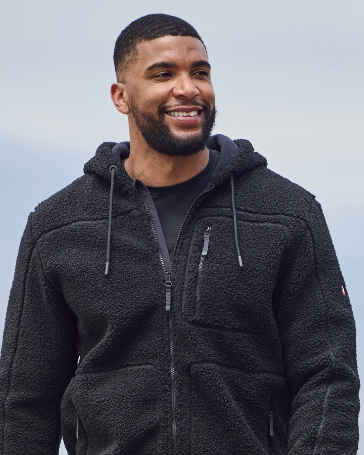 Hooded Sherpa Fleece Jacket e.s.e:pic