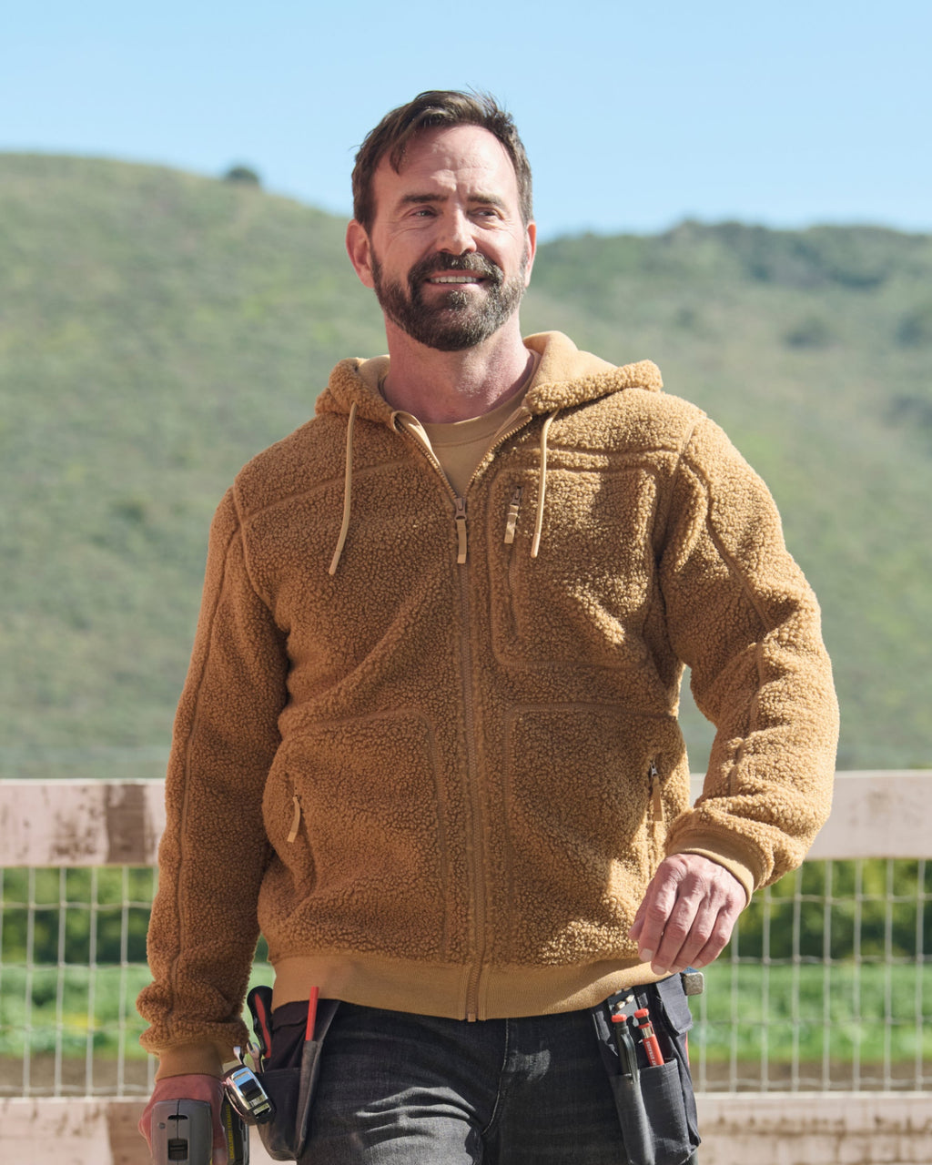 Hooded Sherpa Fleece Jacket e.s.e:pic