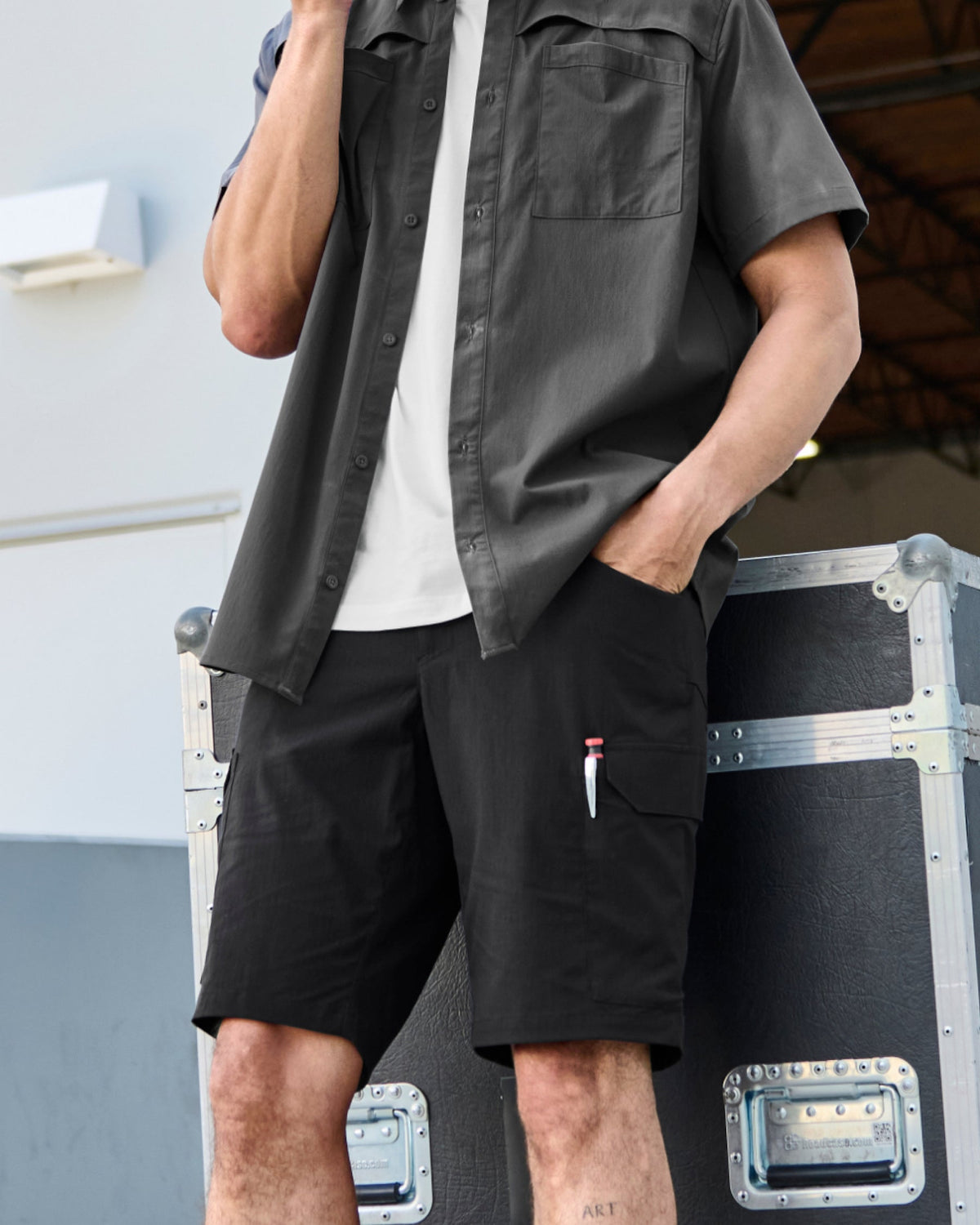 Stretch Ripstop Cargo Work Shorts e.s.t:aktik