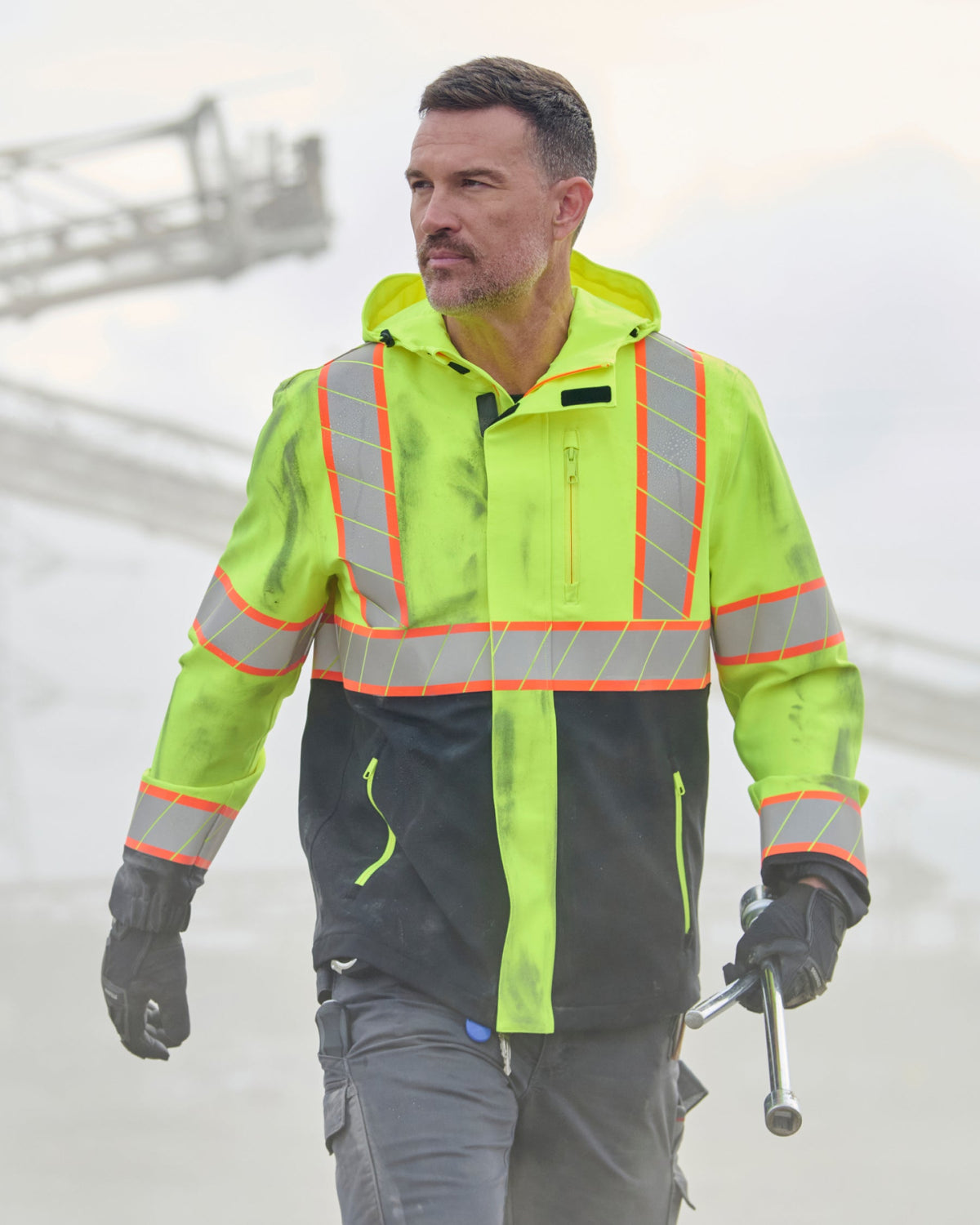 High Visibility Waterproof Jacket Class 2