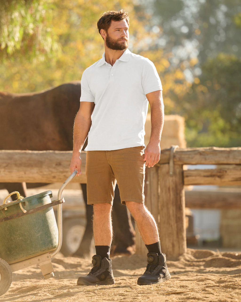 Cotton stretch Polo Shirt
