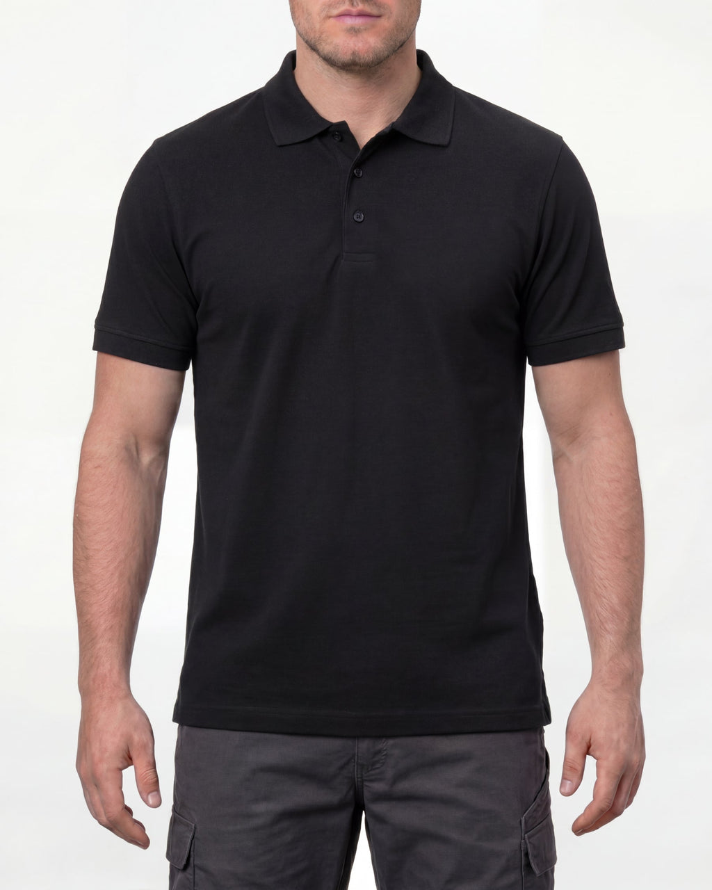 Cotton stretch Polo Shirt