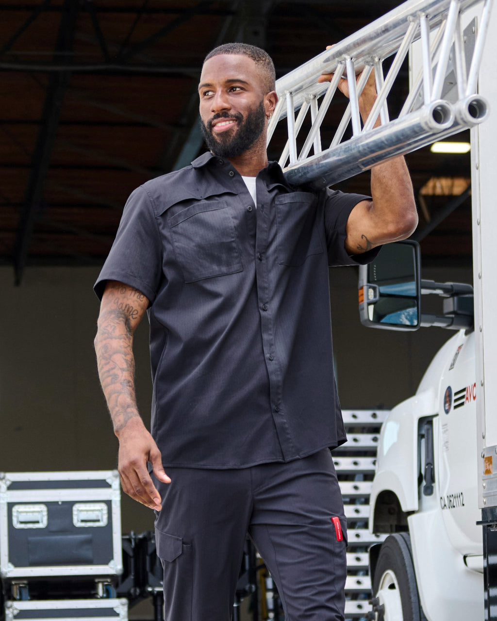Stretch Ripstop Short Sleeve Work Shirt e.s.t:aktik