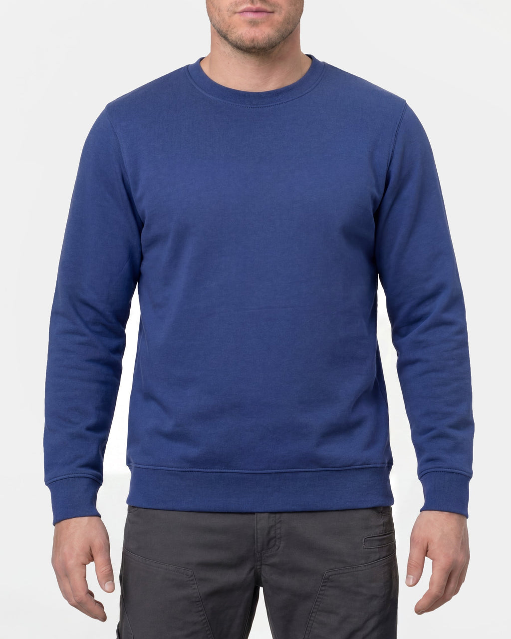 Sweatshirt mit Rundhalsausschnitt aus Baumwoll-Polyester-Mix